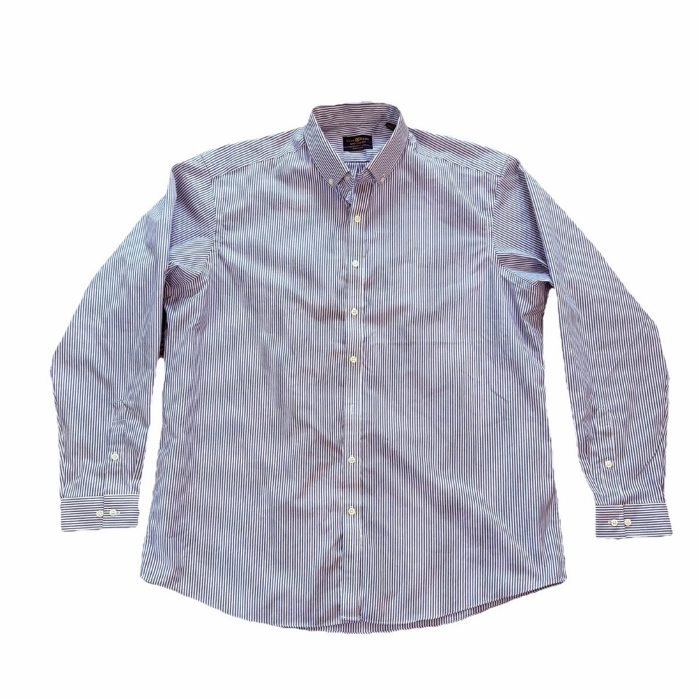 Mens Dress Shirt Formal Business Long Sleeves Elastic Striped Casual Shirts Top